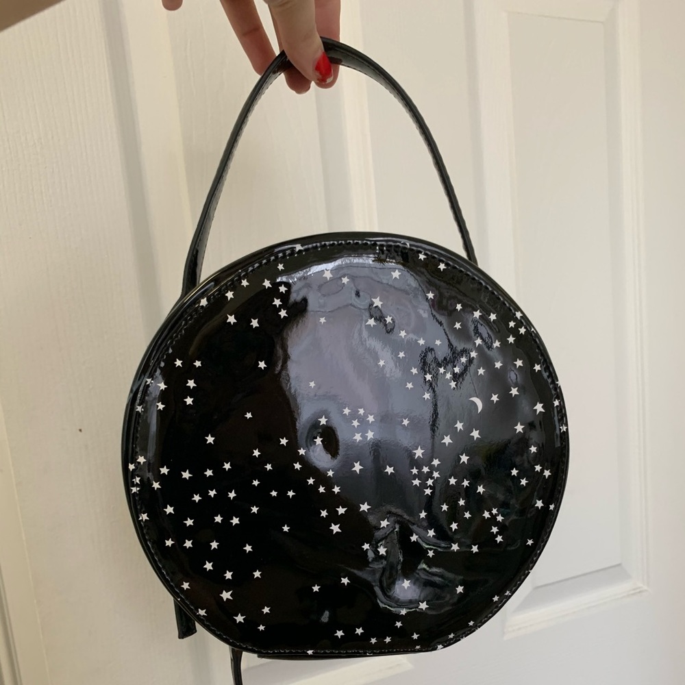 Valfré circular black and white purse